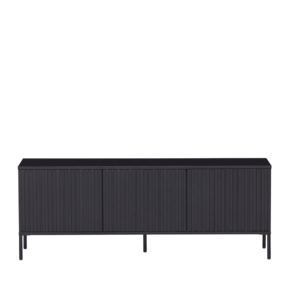 New Gravure - Meuble TV en bois L150cm - Couleur - Noir