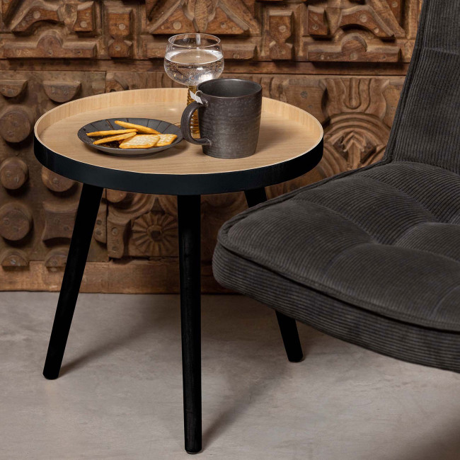 Sasha - Table d'appoint ronde en bois ø41cm