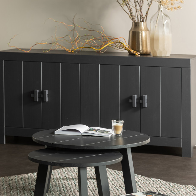 Benson - Buffet en bois 4 portes L177cm