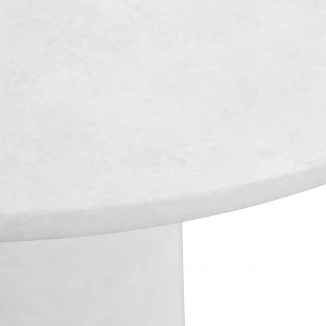 Damon - Table à manger de jardin en fibre d'argile ø100cm