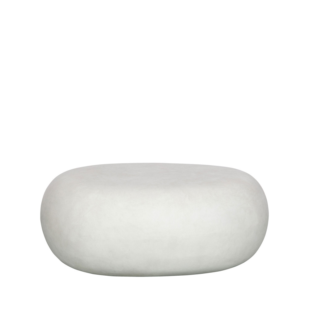Pebble - Table basse organique en fibre d'argile - Couleur - Blanc