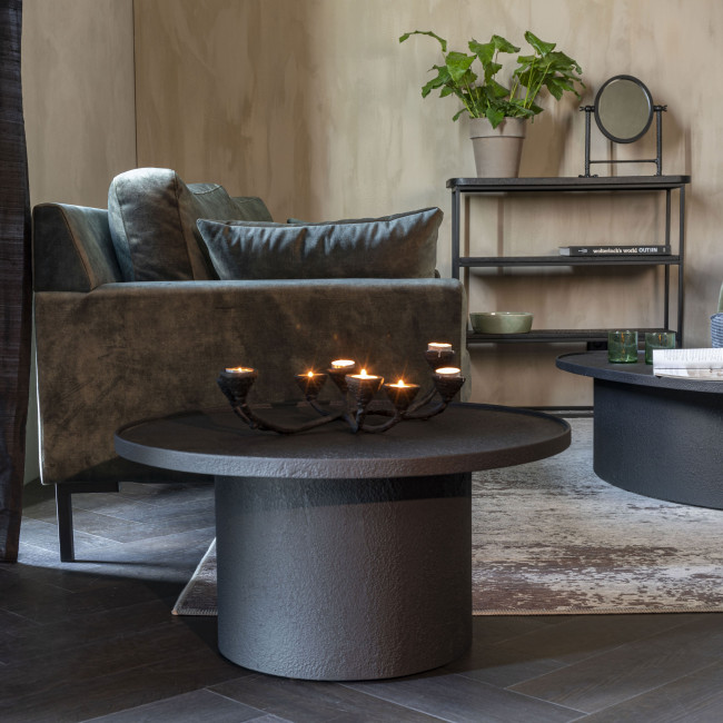 Winston - Table basse ronde en métal ø70cm