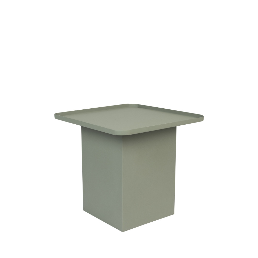 sverre - table d'appoint carrée en métal 44x44cm - couleur - vert