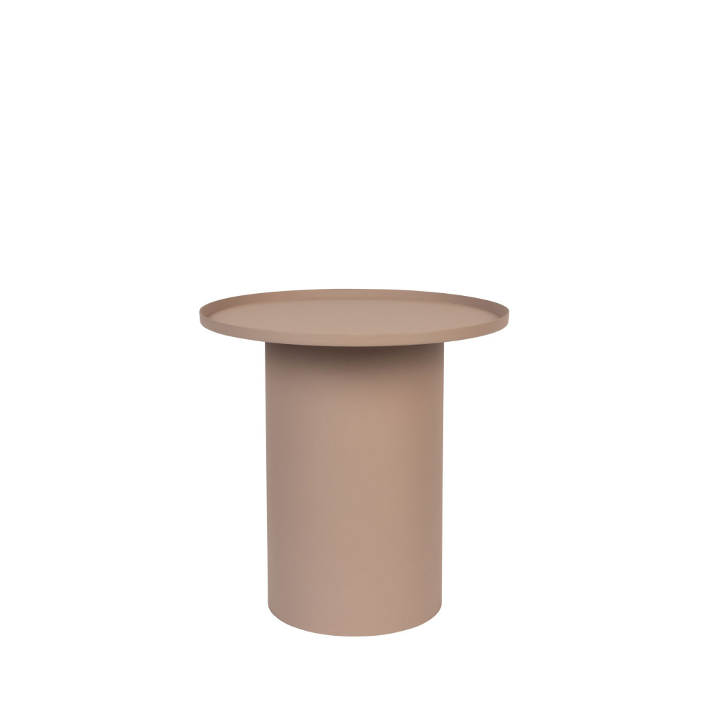 sverre - table d'appoint ronde en métal ø45,5cm - couleur - rose