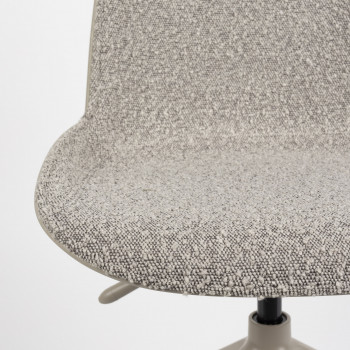 Albert Kuip - Chaise de bureau en tissu bouclette pivotante à roulettes
