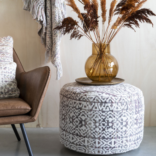 Liv - Pouf à motifs ø60cm