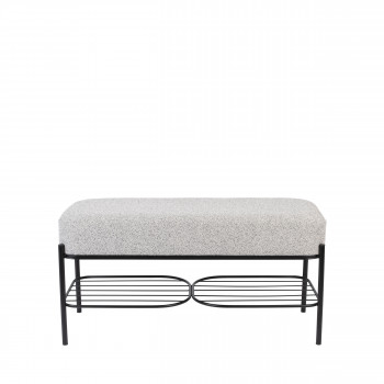 Milou - Banc en tissu et métal