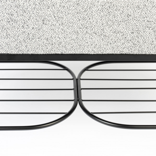 Milou - Banc en tissu et métal