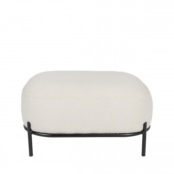 Polly  - Repose-pieds en tissu bouclette