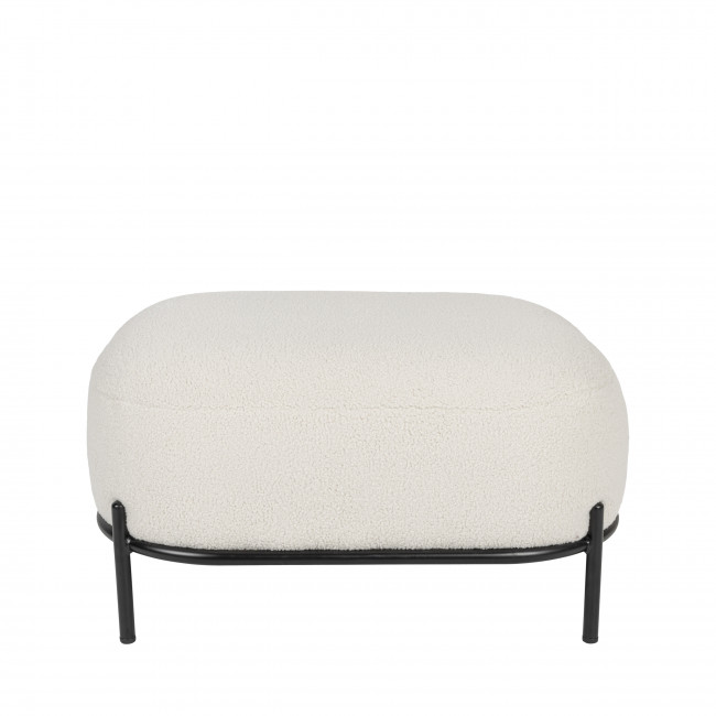 Polly  - Repose-pieds en tissu bouclette