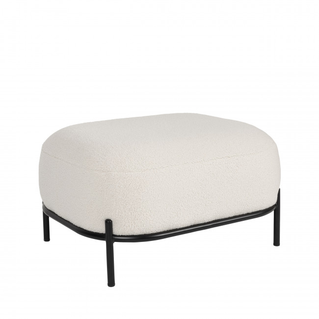 Polly  - Repose-pieds en tissu bouclette