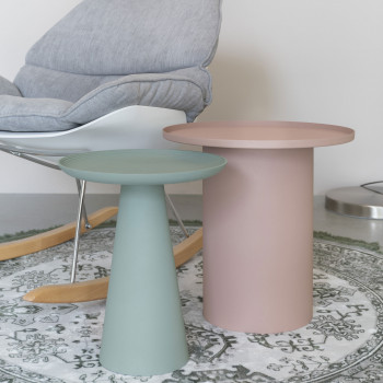 Ringar - Table d'appoint ronde en aluminium ø34,5cm