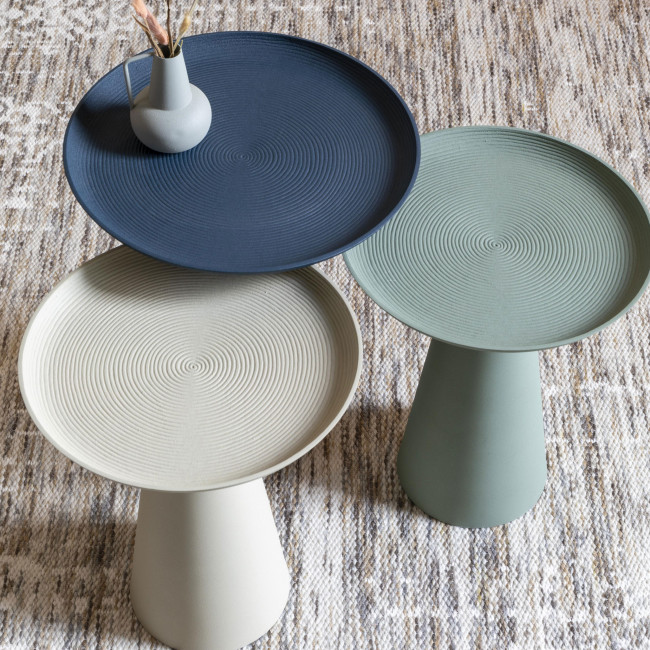 Ringar - Table d'appoint ronde en aluminium ø39,5cm