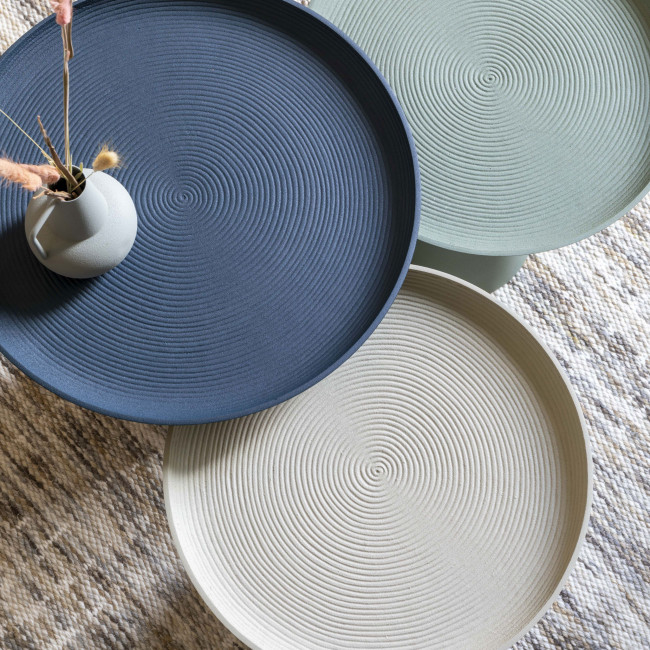 Ringar - Table d'appoint ronde en aluminium ø39,5cm