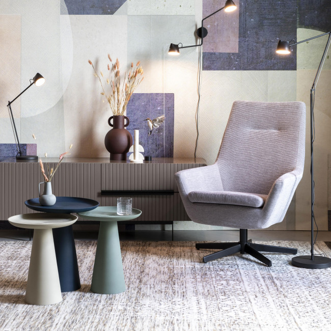 Ringar - Table d'appoint ronde en aluminium ø39,5cm