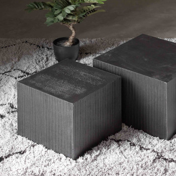 Nové - Tapis d'inspiration berbère gris et noir