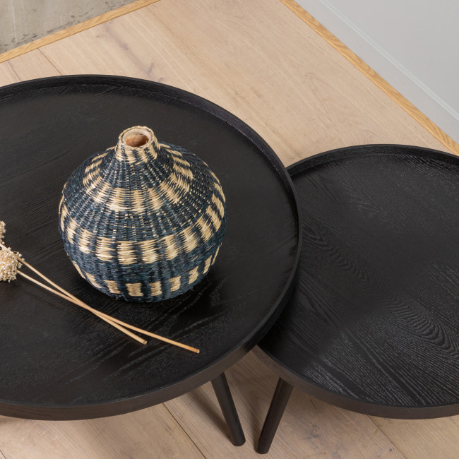 Table d'appoint ronde bois L Mesa