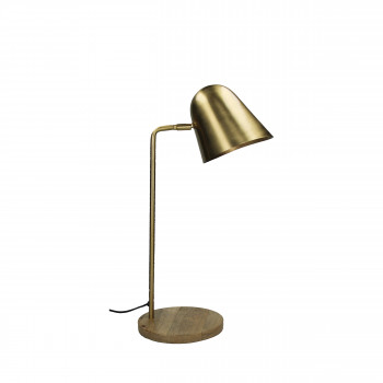 Saturn - Lampe à poser en métal et bois