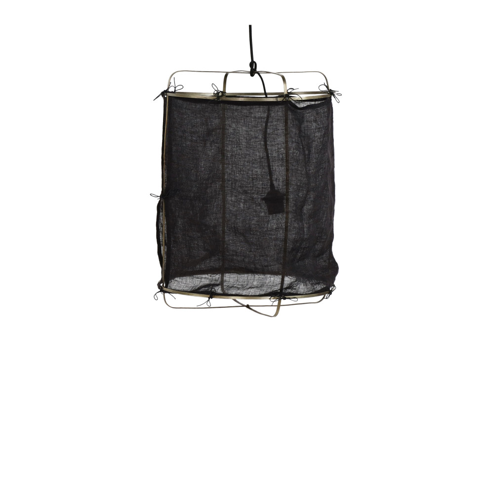 grisha - suspension en lin ø38cm - couleur - noir