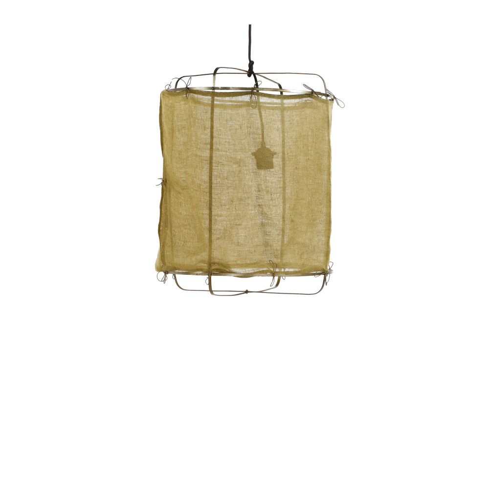 Grisha - Suspension en lin ø38cm - Couleur - Jaune moutarde