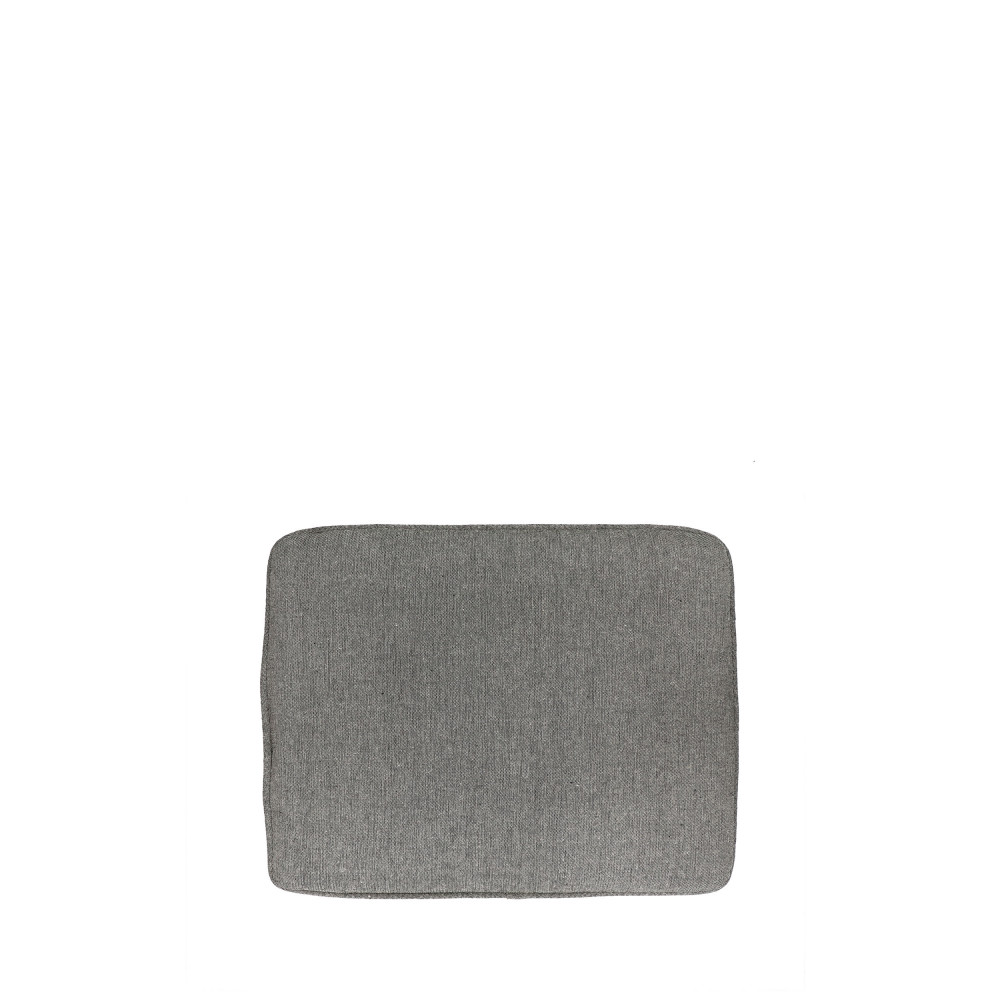 Ombra - Galette de chaise de bar en coton - Couleur - Gris