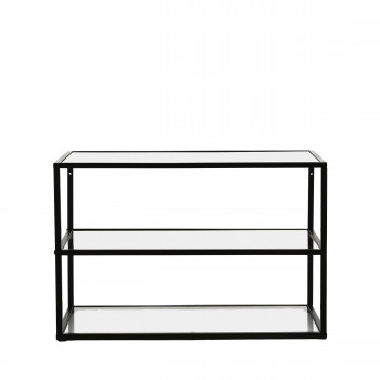 Eszential - Etagère en verre et métal 60x40 cm