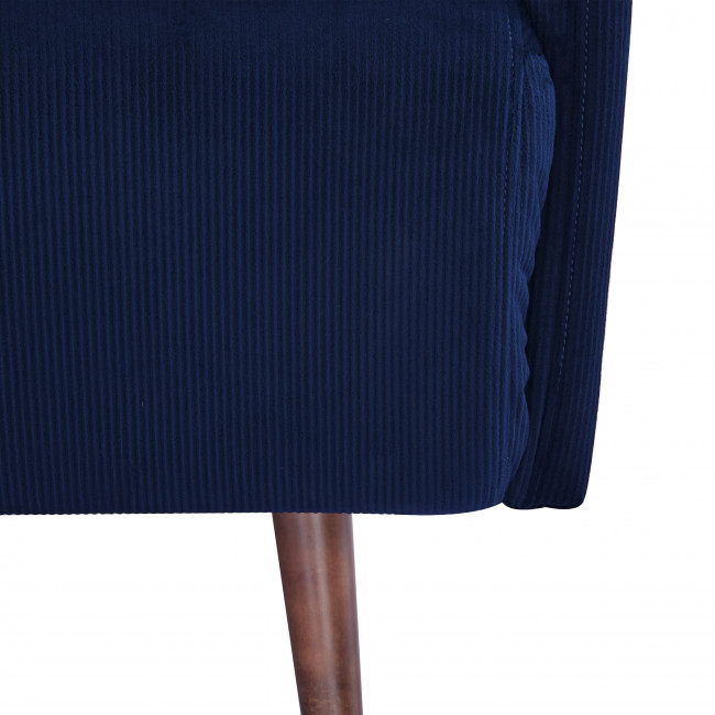 Belushi - Canapé convertible 2 places en velours côtelé