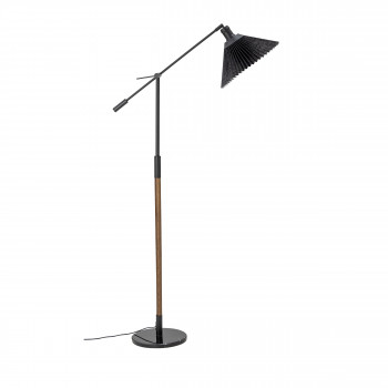 Polus - Lampadaire en bois et métal