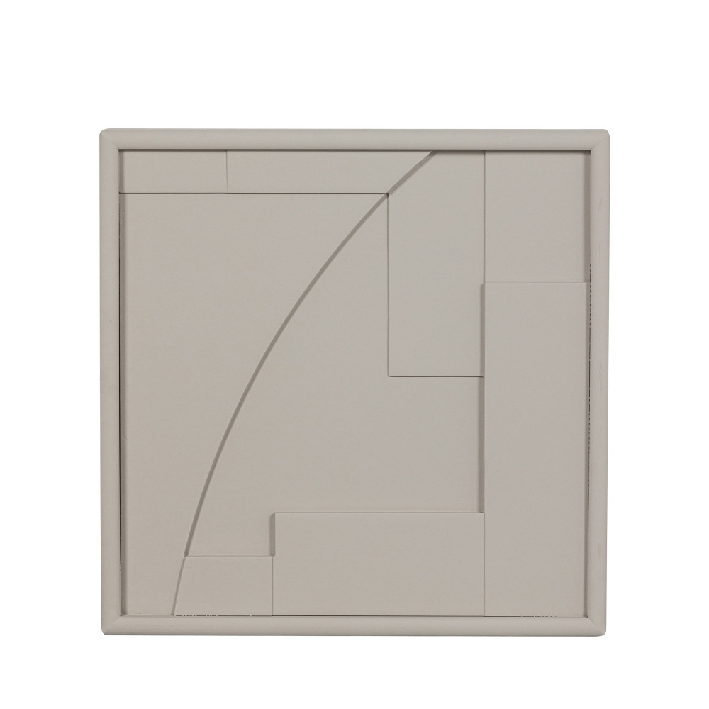 Fiona - Tableau contemporain - Couleur - Gris, Dimensions - 60x60 cm