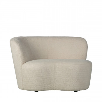 Stone - Fauteuil angle gauche en tissu bouceltte