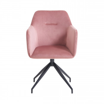 Nate - Chaise de bureau en velours