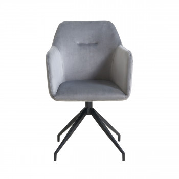 Nate - Chaise de bureau en velours