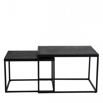 Binbrook - 2 tables basses gigognes en métal