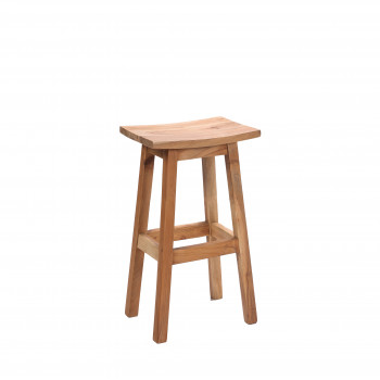 Hanotilo - Tabouret de bar 66cm en acacia