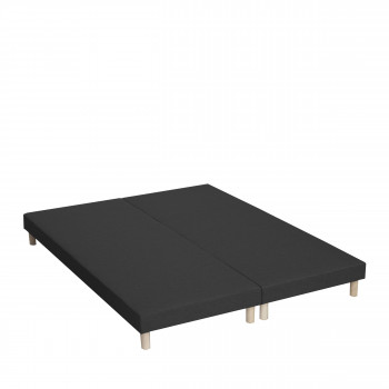 Karen – lot de 2 sommiers tapissiers 80x200 en bois massif à lattes recouvertes
