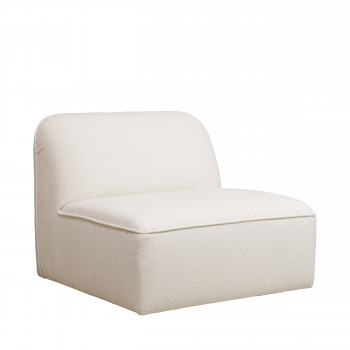 Noor - Chauffeuse pour canapé modulable en tissu bouclette