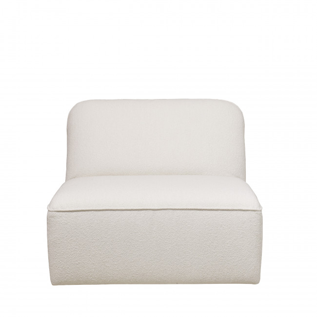 Noor - Chauffeuse pour canapé modulable en tissu bouclette