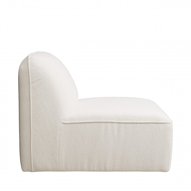 Noor - Chauffeuse pour canapé modulable en tissu bouclette