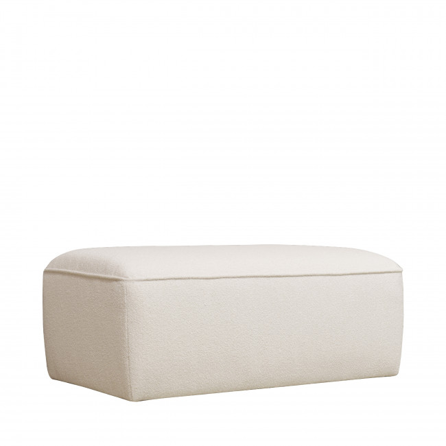 Noor - Pouf pour canapé modulable en tissu bouclette