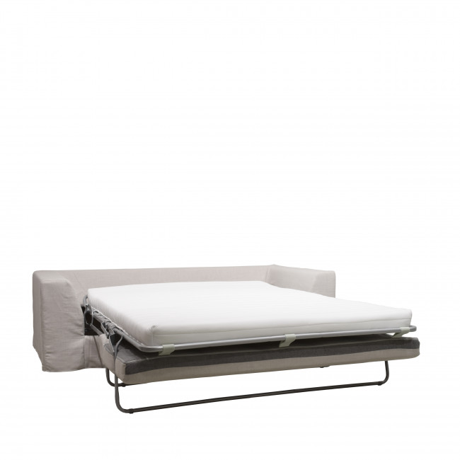 Amany - Canapé convertible entièrement déhoussable en tissu