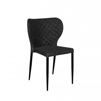 Pisa - Lot de 4 chaises en simili et métal