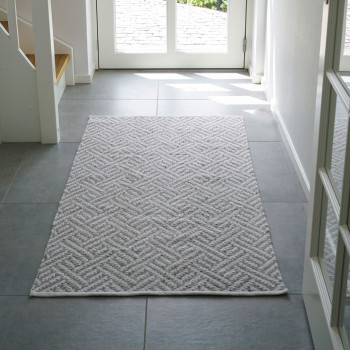 Mataro - Tapis de couloir gris 100% PET