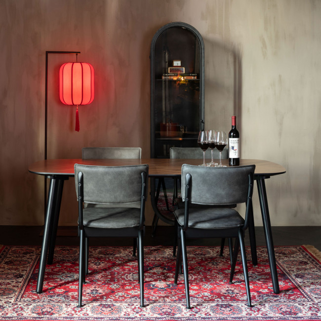 Clover - Table à manger aux bords arrondis 165x90cm