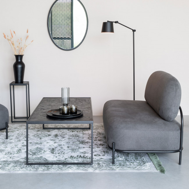 Parker - Table basse en teck recyclé et métal 120x60cm