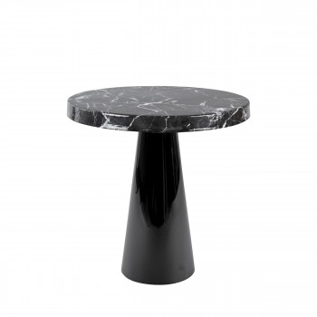 Marble - Table d'appoint ronde en marbre et métal ø45cm