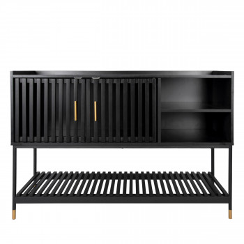 Marve - Buffet 2 portes 2 étagères en bois