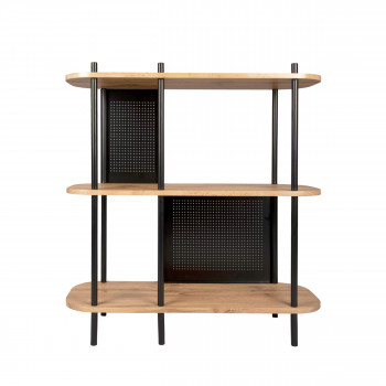 Etagère sur pied Maison et Styles Étagère 4 niveaux 80x36x170 cm noir -  IMALA