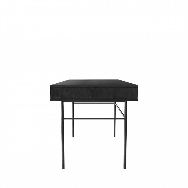 Stripe - Bureau en bois et métal 2 tiroirs