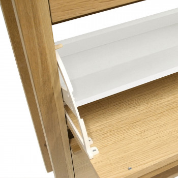 NewEst - Meuble à chaussures 3 compartiments en bois H138cm