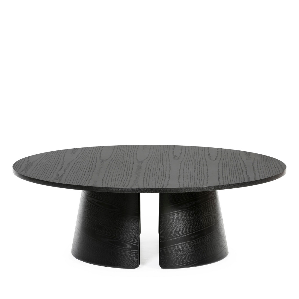 Cep - Table basse ronde en bois ø110cm - Couleur - Noir